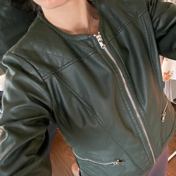 PIMKIE FOREST GREEN VEGAN LEATHER EU 42 - Picture 4 of 4